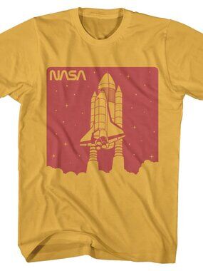 NASA Blast Off Space Aesthetic Retro Graphic Unisex T-Shirt